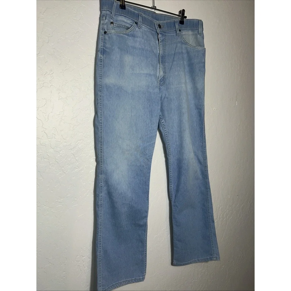 Vintage 80s Levi's Light Blue Denim Jeans USA Brown Tab‎ 38x32 Excellent ✅ (278)